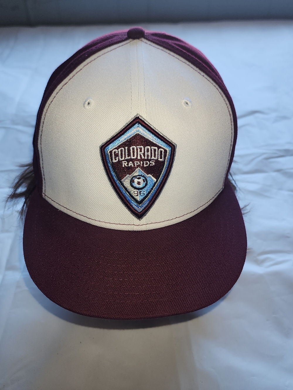 Colorado Rapids Two-Tone Baseball Cap - Maroon & White